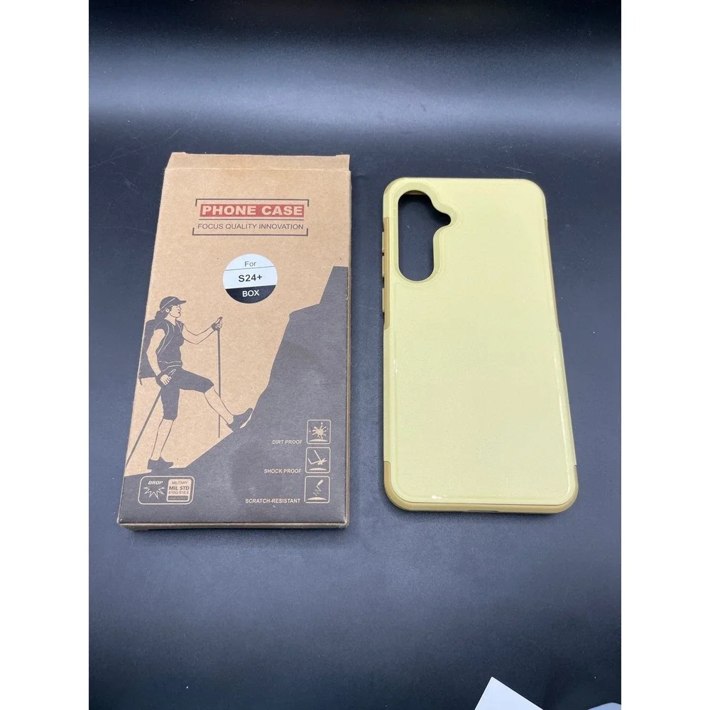 Samsung Galaxy S24 Plus Case Yellow Military Grade Drop Protection Shockproof